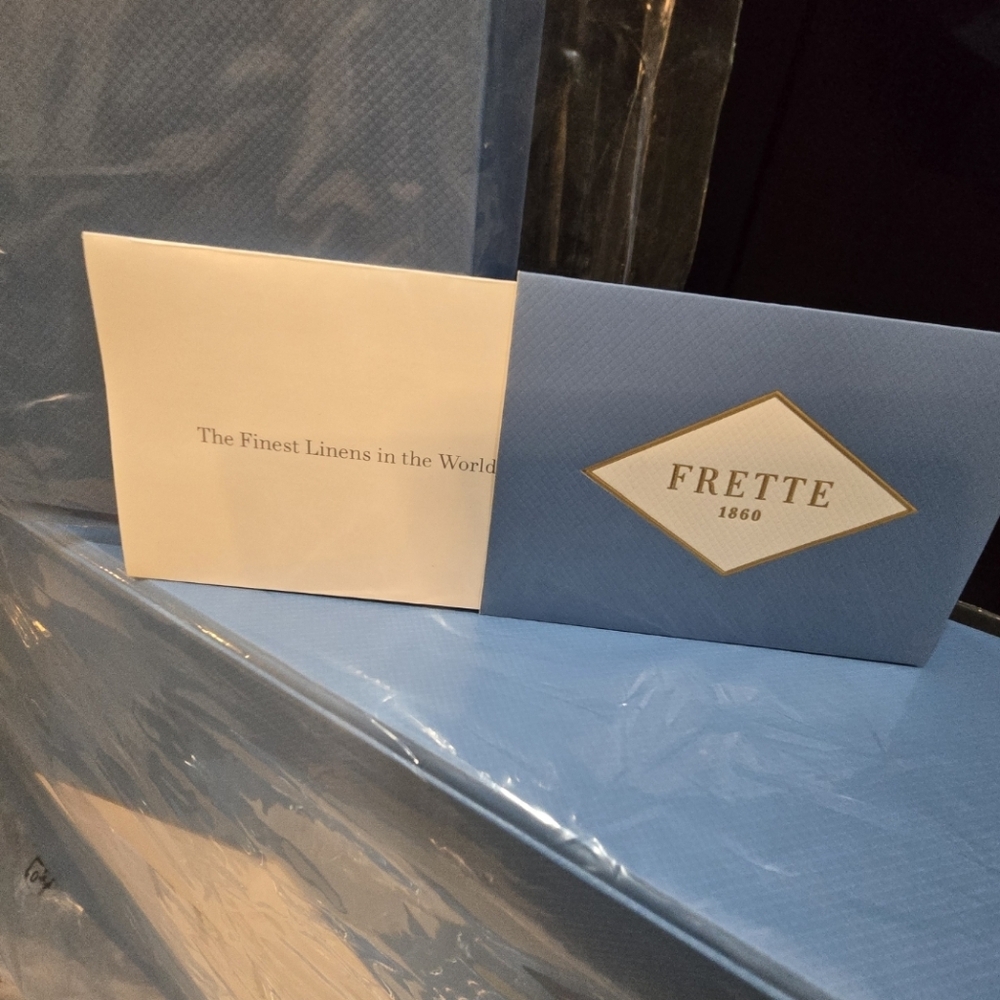 Frette Luxury NWT 2026 Spring Beige Blue Pajamas Top/Short Pants! 💝 - Picture 17 of 17
